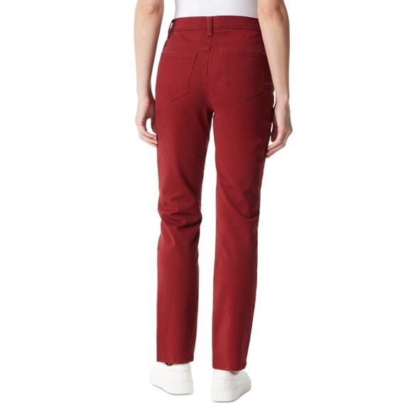 Gloria Vanderbilt Petite Amanda Straight-Leg Jeans, Short Size 14PS Brick Brown - Picture 3 of 3